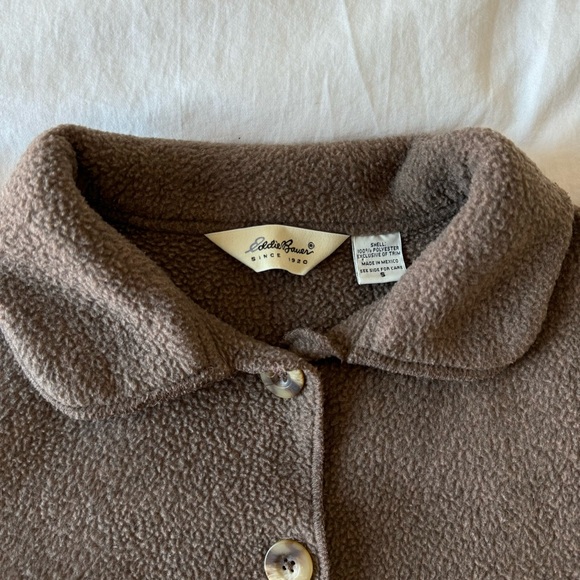 Vintage Eddie Bauer Fleece Button Up Jacket - Picture 4 of 4
